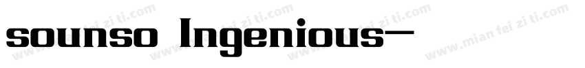 sounso Ingenious字体转换